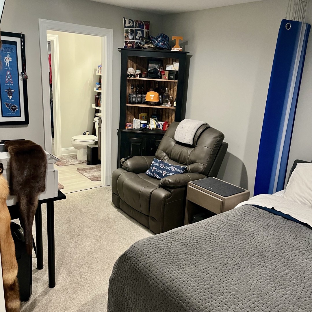 2063 Rylee Way Greenbrier, TN 37073 - Photo 14 of 19 a bedroom with furniture and a lamp