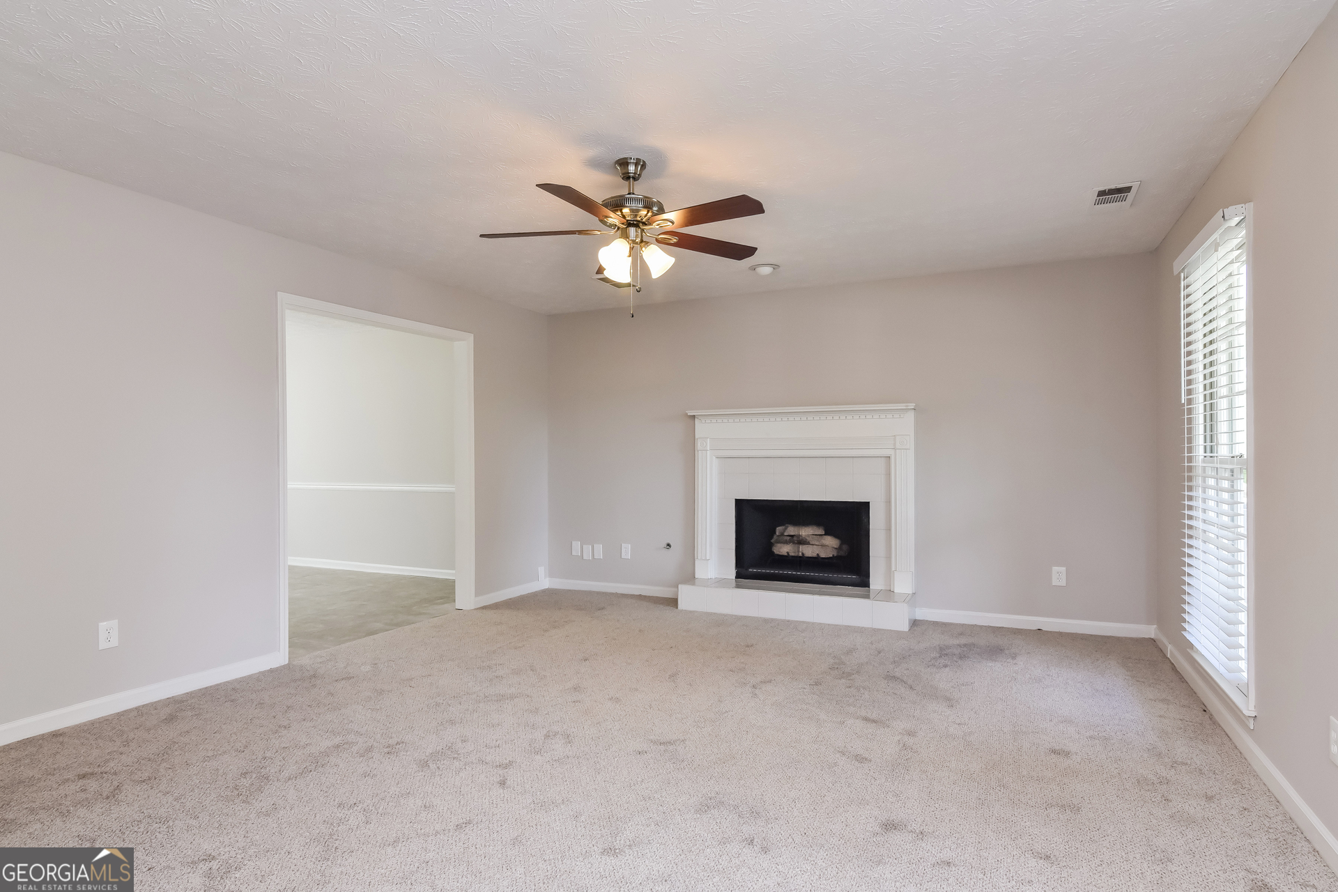 2935 Emerson Lake Drive Snellville, GA 30078 - Photo 2 of 15 a view of an empty room with a fireplace and a window