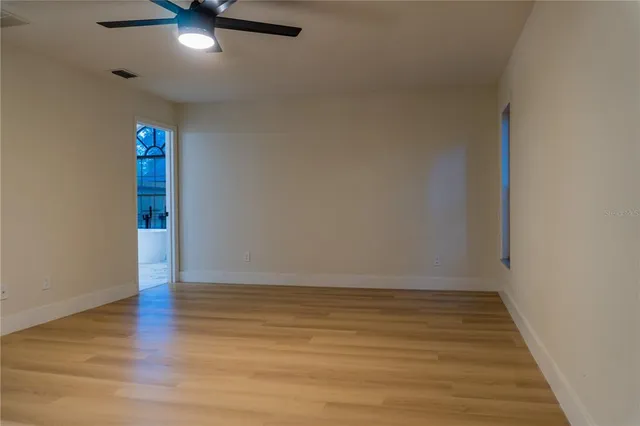 a view of a bathtub in a bathroom