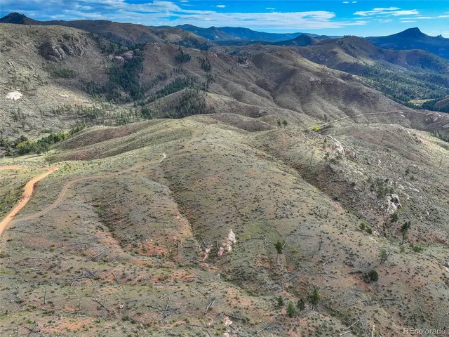 a view of a road with a mountain view