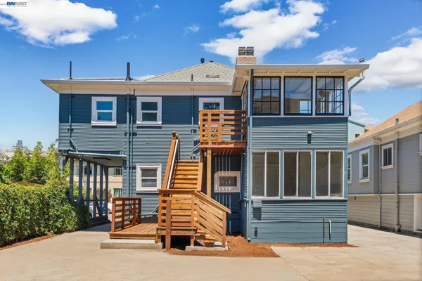 a view of a house with a patio