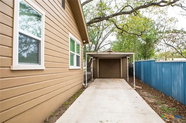 a house with a outdoor space