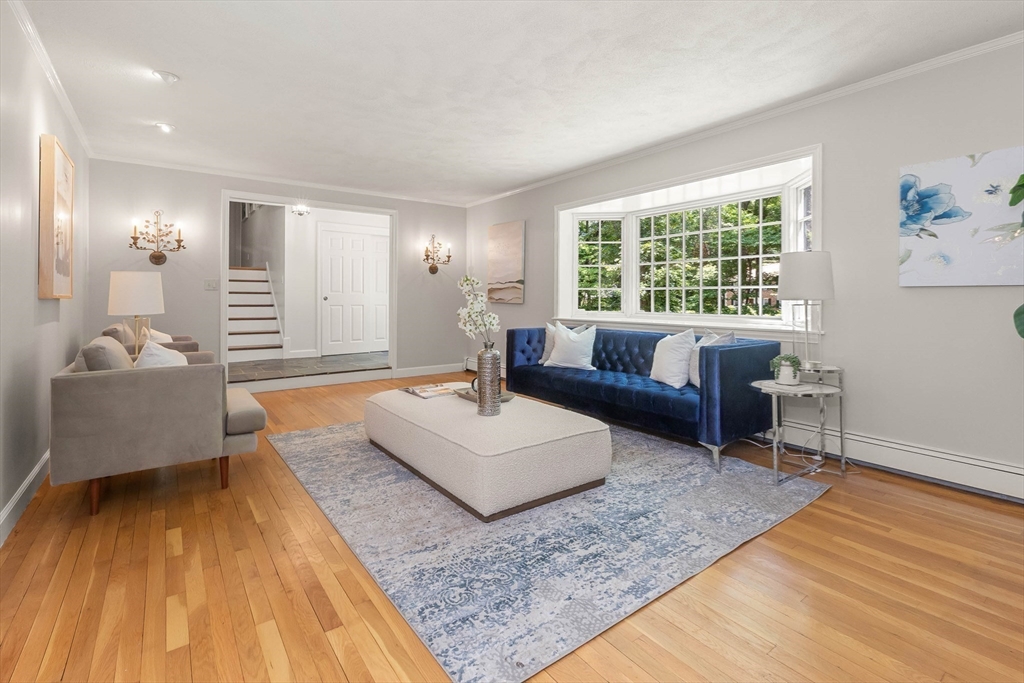 73 High Ridge Road Boxford, MA 01921 - Photo 17 of 39 a living room with furniture and a wooden floor