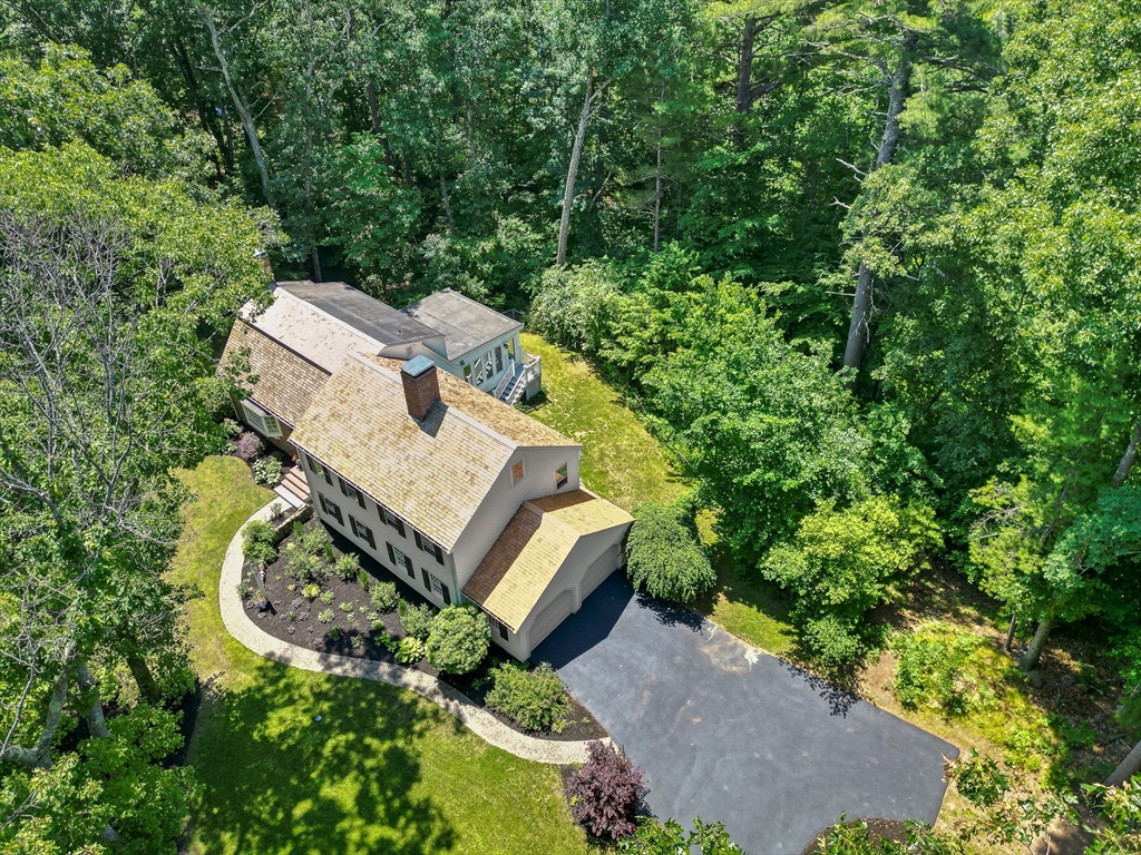 73 High Ridge Road Boxford, MA 01921 - Photo 39 of 39 an aerial view of a house with a garden