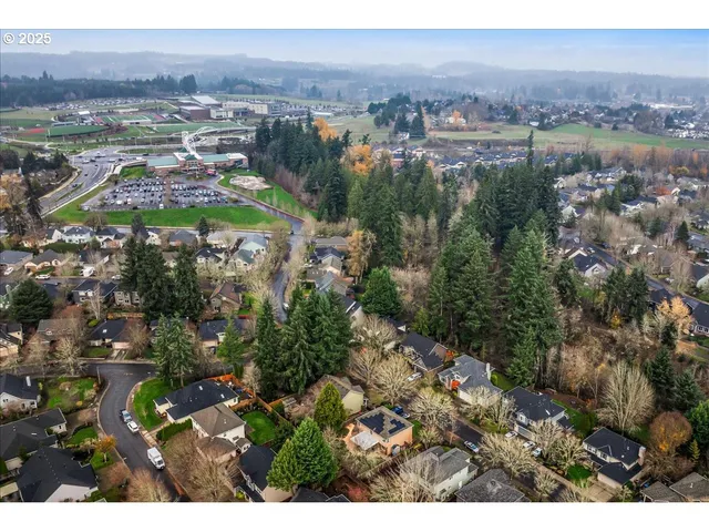 a view of city and mountain