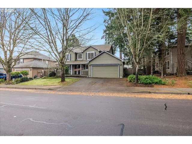 a view of road and trees