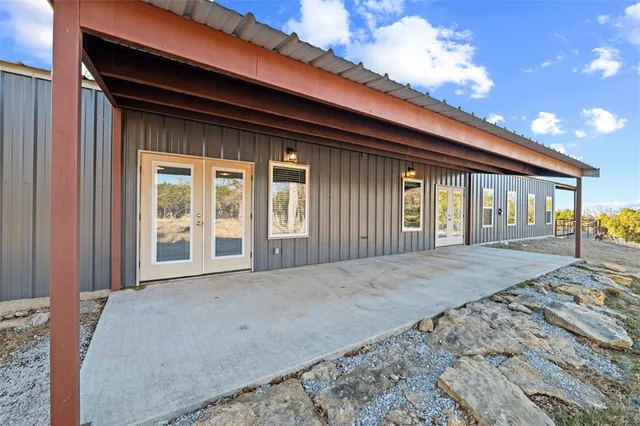 a view of an front door