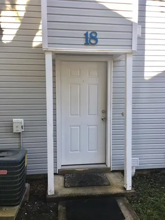 a view of a door of the house