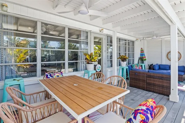 a outdoor space view with a sitting space