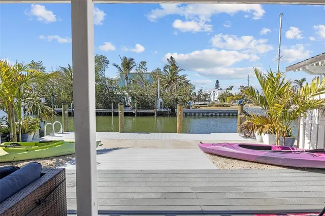 a view of a swimming pool with a yard