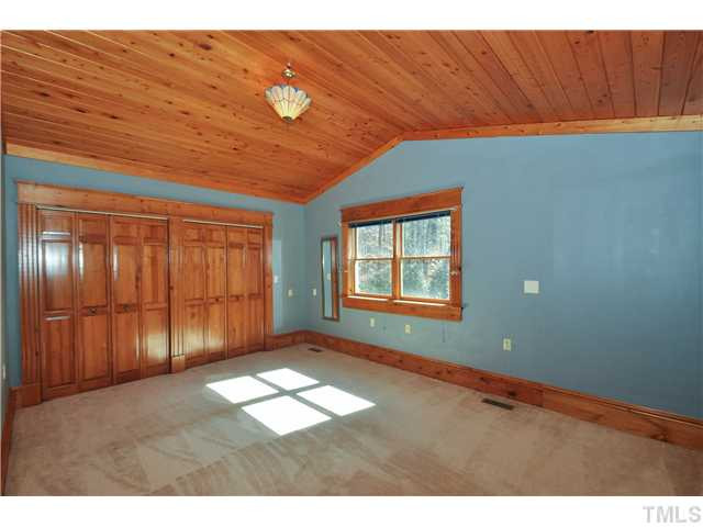 2816 Pleasant Union Church Road Raleigh, NC 27614 - Photo 15 of 25 Huge secondary bedroom with unique and beautiful wooded ceiling Bedroom