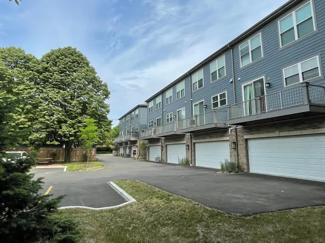 a view of a big building with many windows