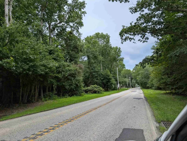 a view of a street with a park