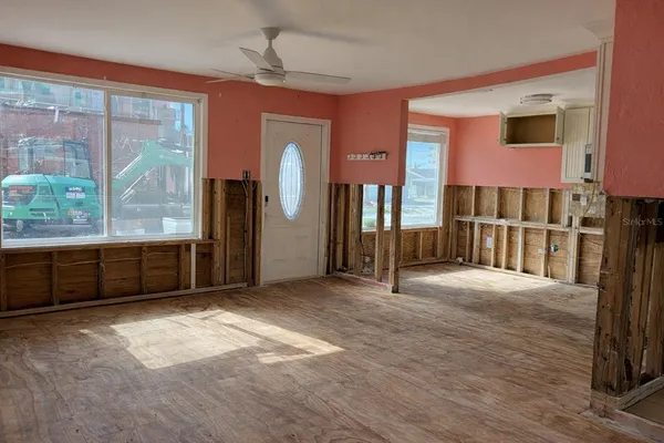 a view of a interior of the room