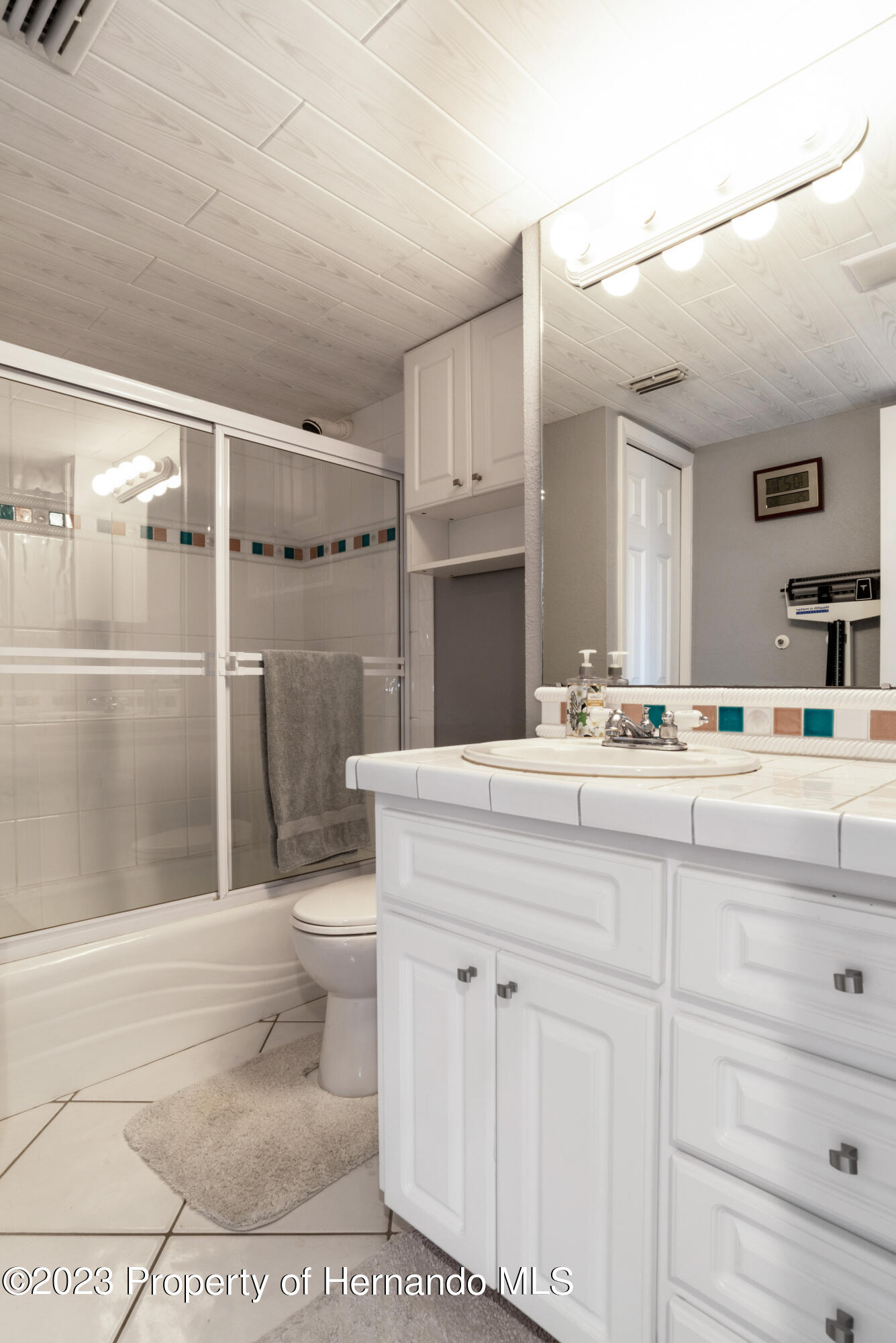 6035 Sea Ranch Drive Hudson, FL 34667 - Photo 18 of 32 a bathroom with a sink a toilet and shower
