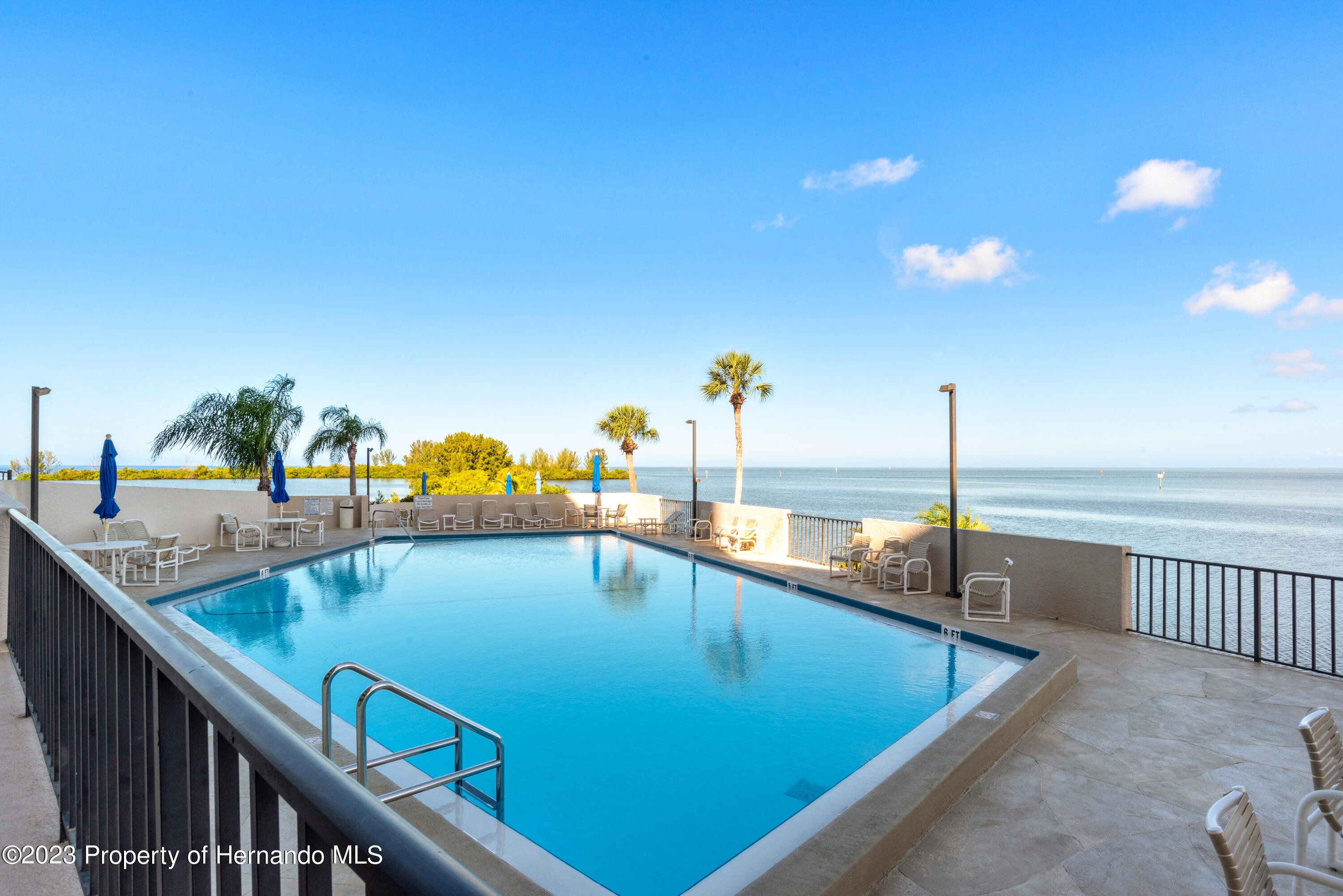 6035 Sea Ranch Drive Hudson, FL 34667 - Photo 31 of 32 a view of a swimming pool with a terrace