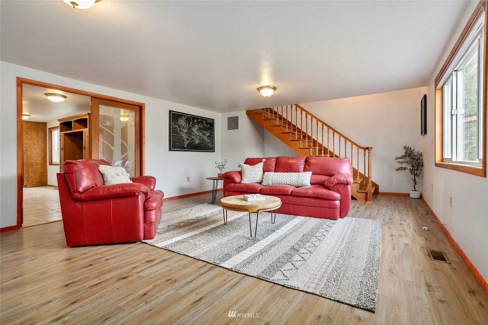 5191 Wickersham Road Acme, WA 98220 - Photo 11 of 23 a living room with furniture or couch and a flat screen tv