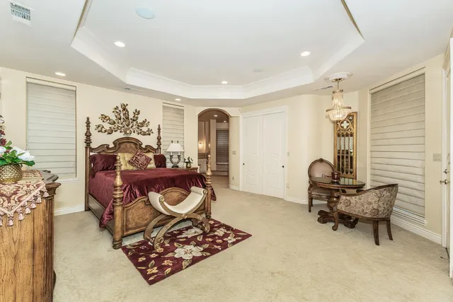 a view of a livingroom with furniture and front door