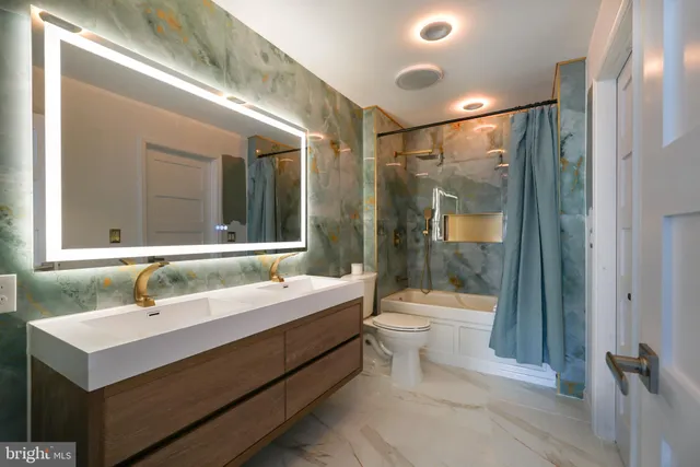 a view of small space with racks on the wall