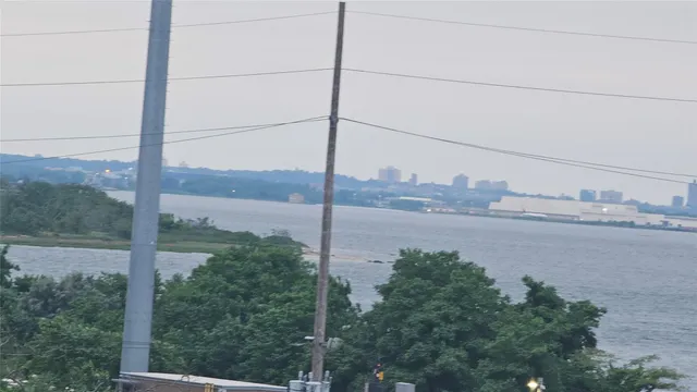 a view of a road from a balcony