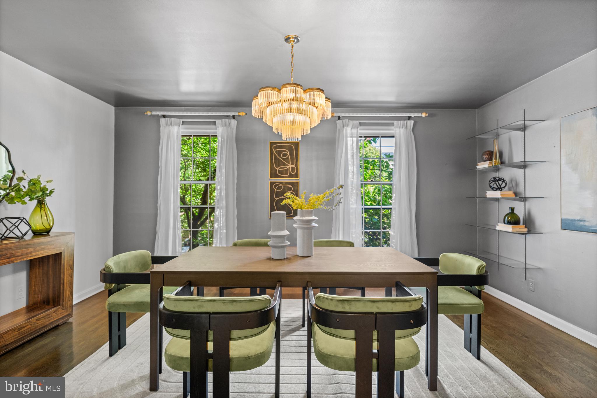 413 D Street Southeast Washington, DC 20003 - Photo 17 of 41 Dining Room with Picture Windows