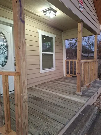 a view of a house with a door