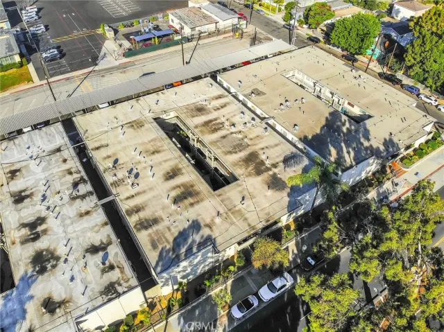 a view of a city with an ocean view