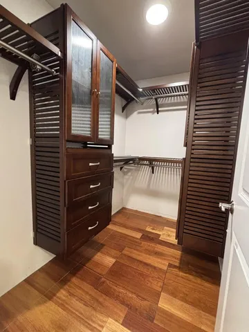 a view of walk in closet
