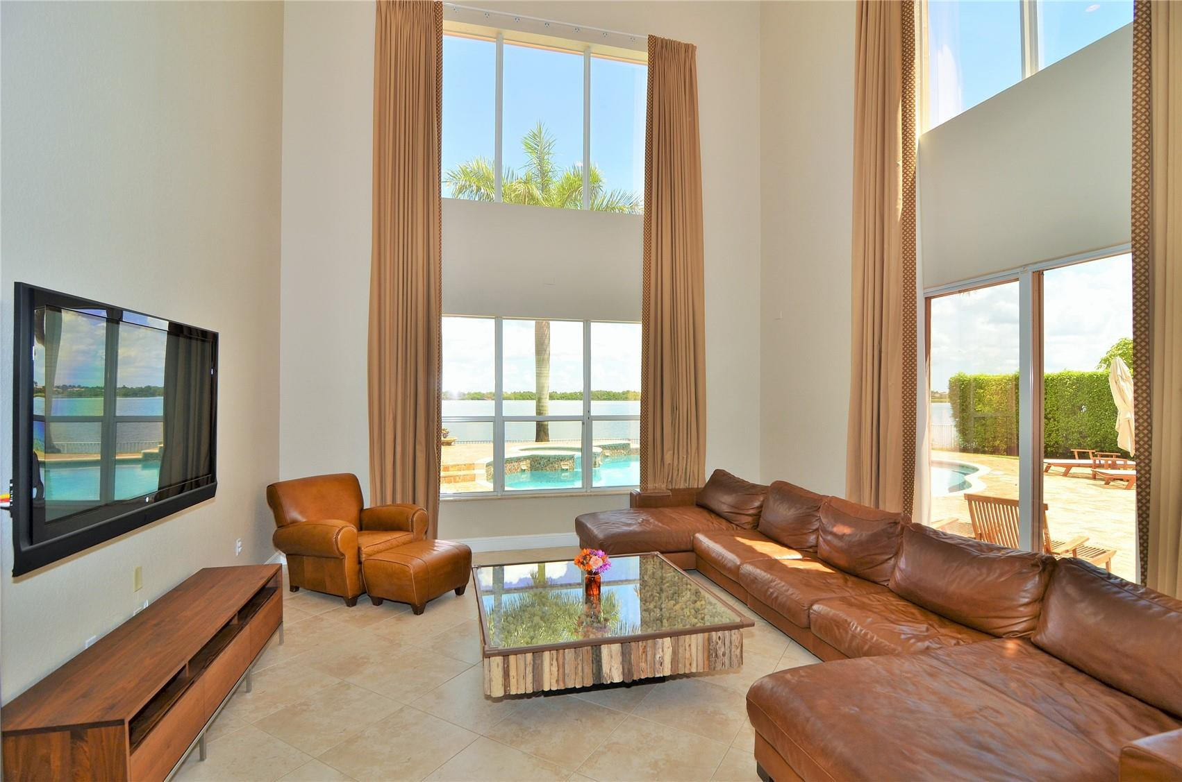 5436 Southwest 191st Terrace Miramar, FL 33029 - Photo 10 of 25 a living room with furniture and a large window
