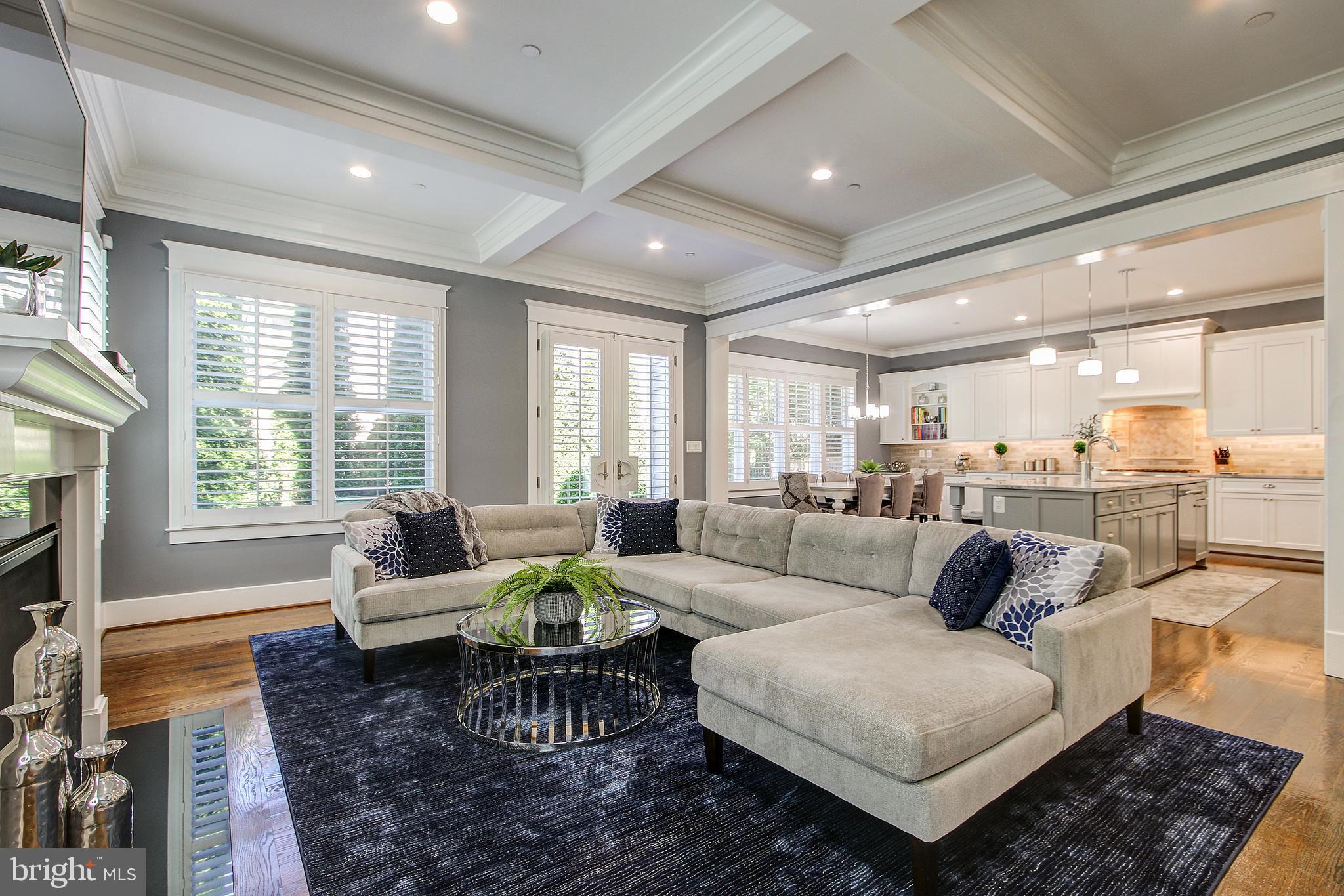 6101 Kirby Road Bethesda, MD 20817 - Photo 17 of 51 Family Room with Gas Fire Place and Exit to back