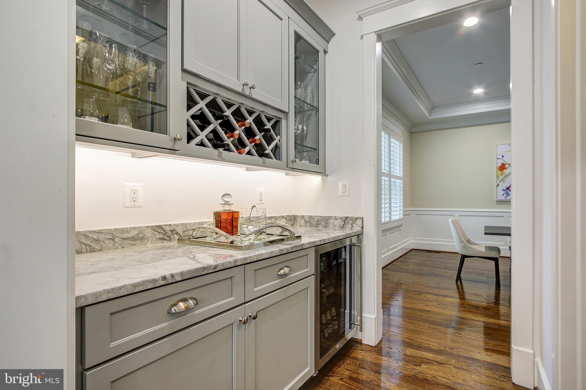 6101 Kirby Road Bethesda, MD 20817 - Photo 26 of 51 Butler's Pantry w/wine cooler & Walk-in Pantry