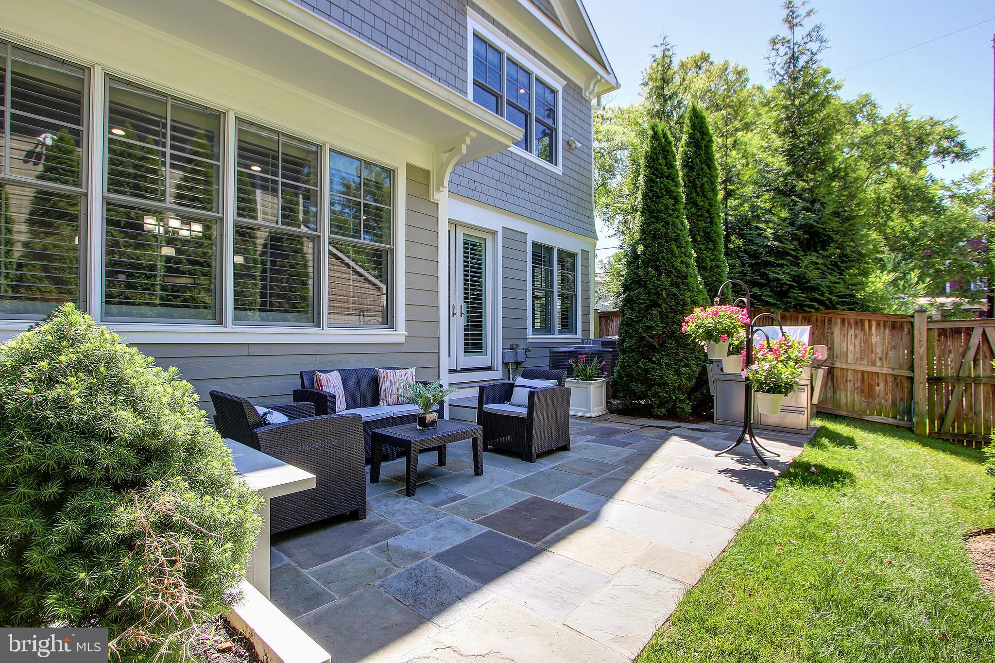 6101 Kirby Road Bethesda, MD 20817 - Photo 49 of 51 BACKYARD -COMPLETELY PRIVATE for ENTERTAINING