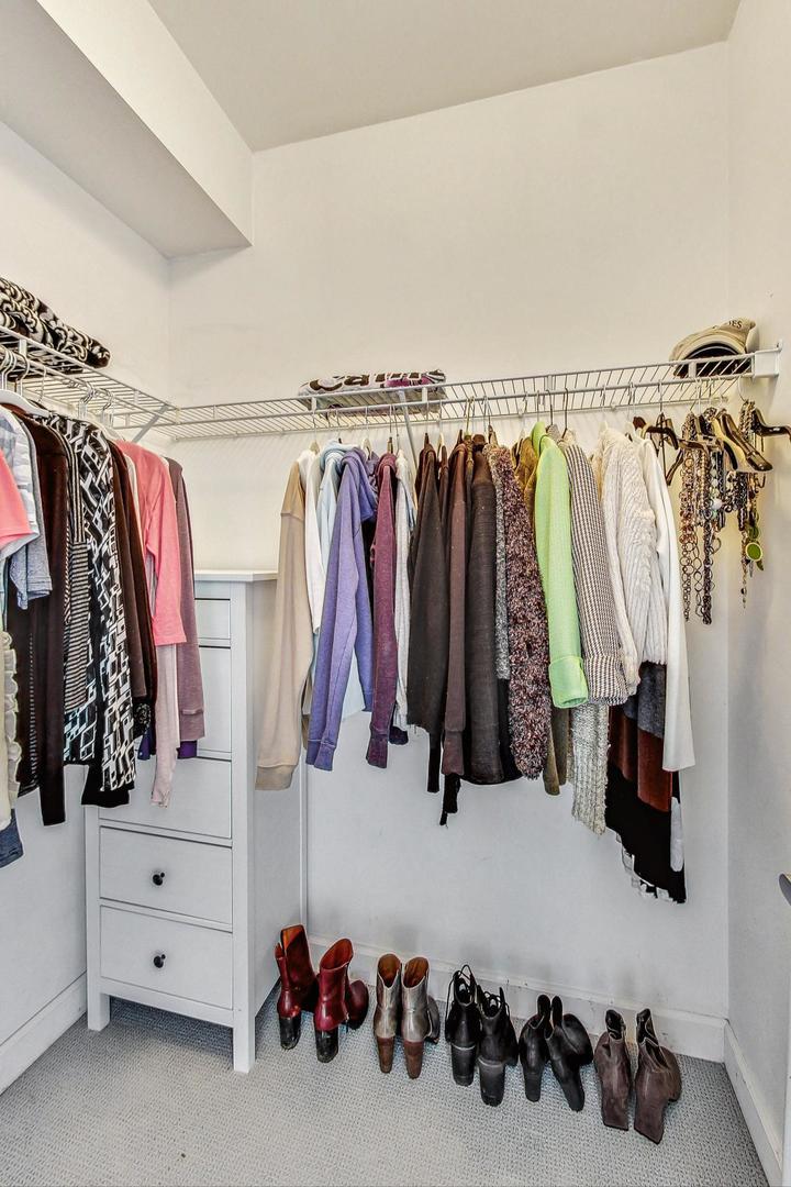 1155 South State Street, Unit C404 Chicago, IL 60605 - Photo 9 of 18 a view of walk in closet with clothes and shoes