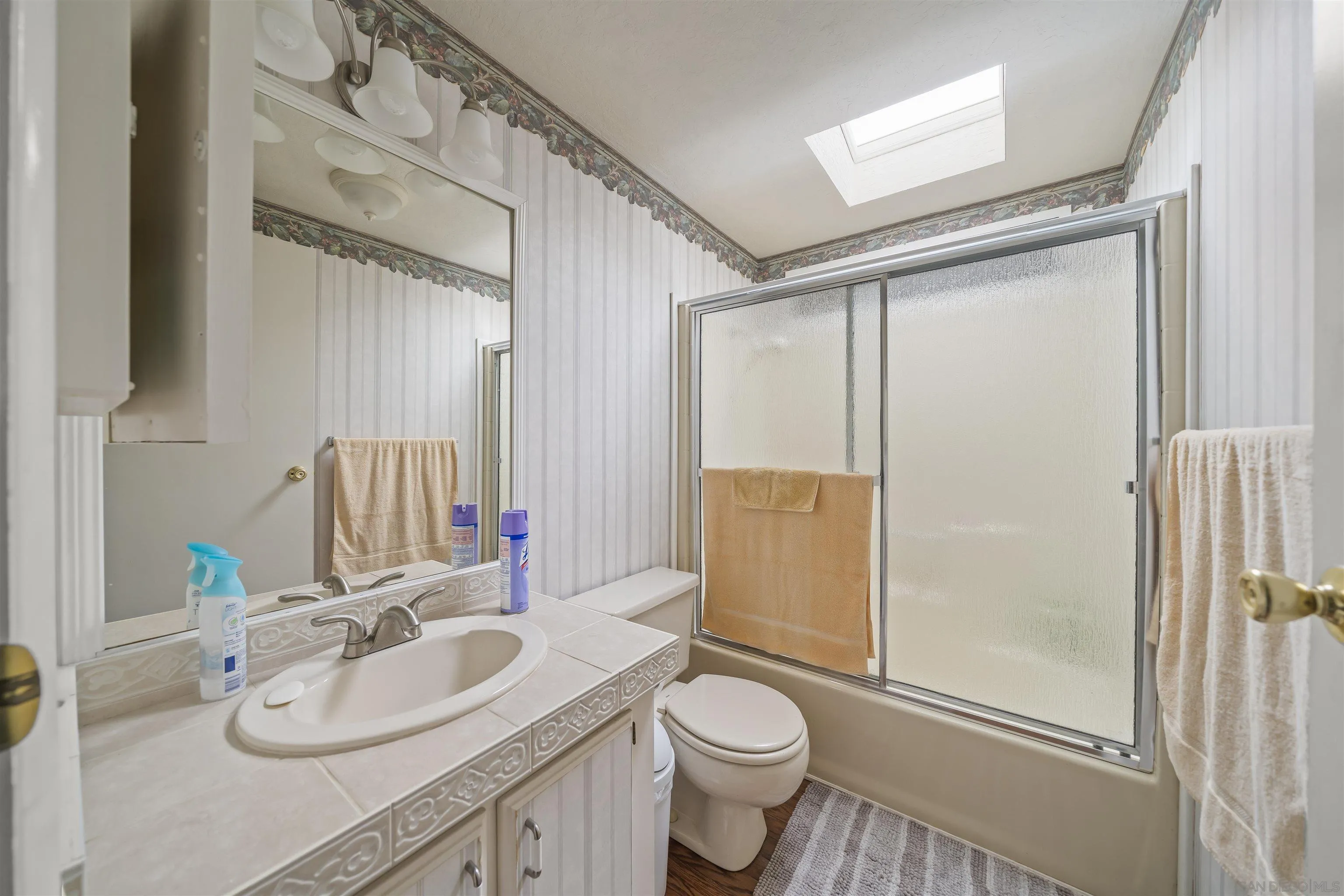 2464 Wynola Road Julian, CA 92036 - Photo 34 of 50 a bathroom with a sink toilet and shower