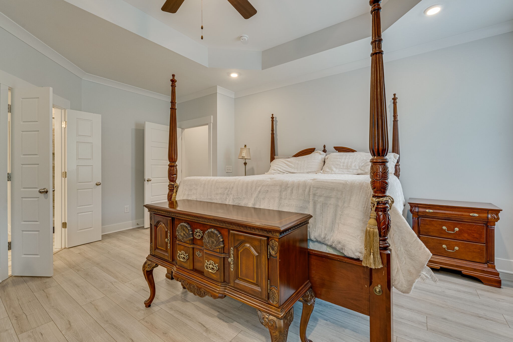 2125 Halfmoon Way Murfreesboro, TN 37130 - Photo 22 of 33 a bedroom with a bed and wooden floor