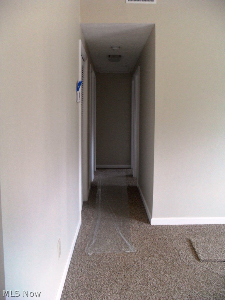 3125 Polly Road Ravenna, OH 44266 - Photo 16 of 34 Hallway leads to all 3 bedrooms.
New carpet, paint, & lighting.