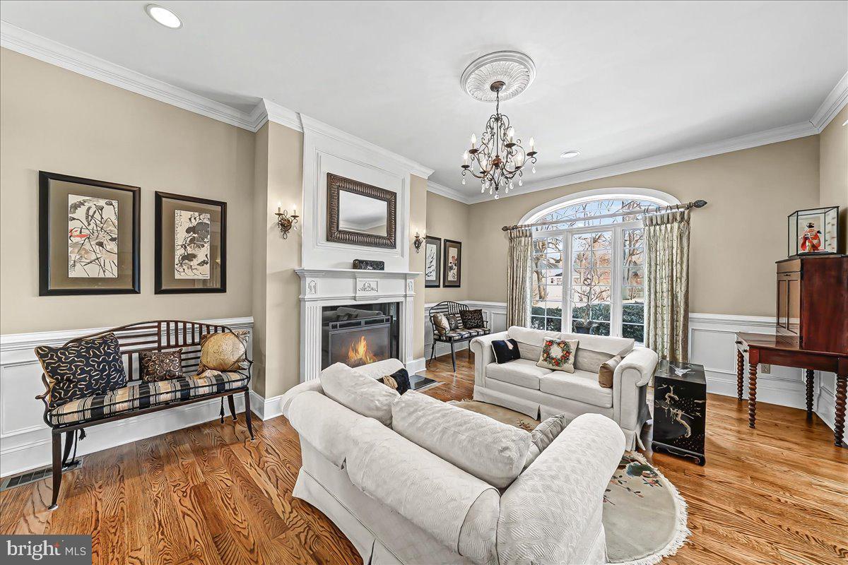 411 Webb Road Chadds Ford, PA 19317 - Photo 13 of 73 Living room with gas fireplace