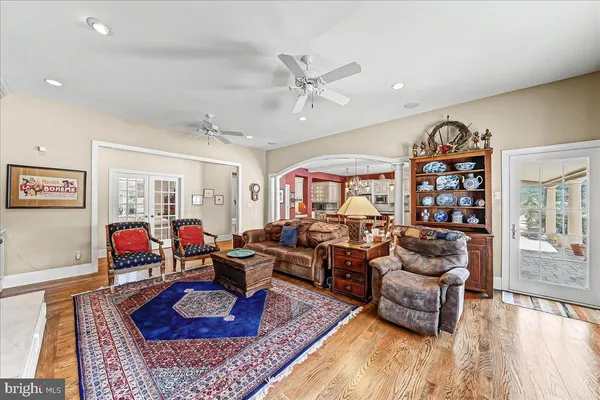 a living room with furniture and window