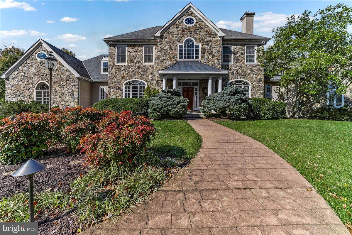 411 Webb Road Chadds Ford, PA 19317 - Photo 6 of 73 Paver sidewalk approach to the home