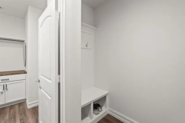 a room with storage and utility