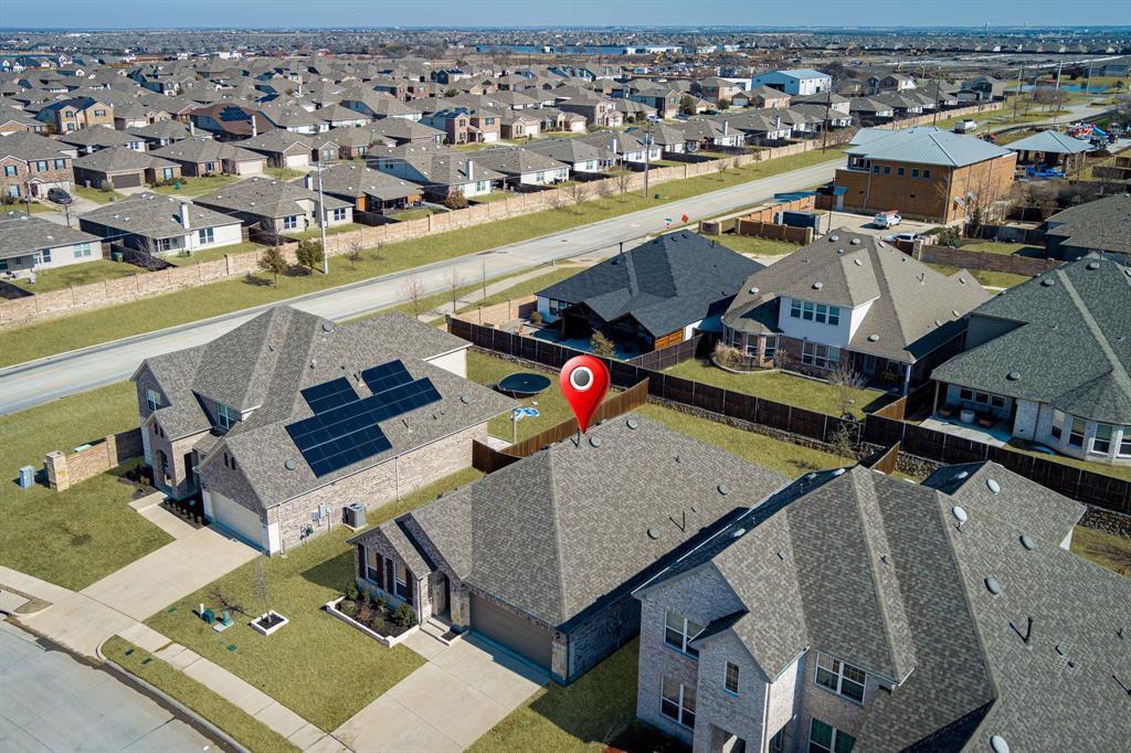 2920 Arlo Road Aubrey, TX 76227 - Photo 28 of 31 an aerial view of a house with a swimming pool