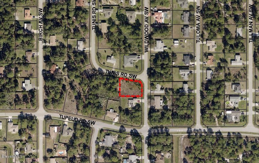 0 Tunis Road Palm Bay, FL 32908 - Photo 4 of 8 Corner Tunis Wildwood Aerial1
