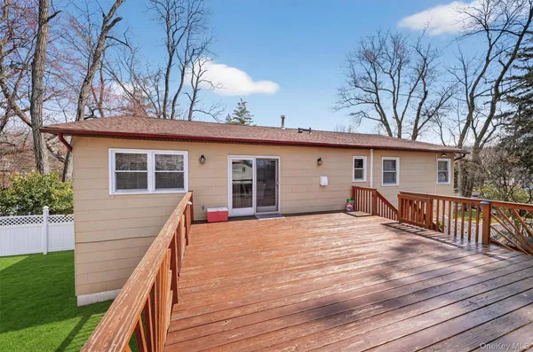 a view of a house with a patio