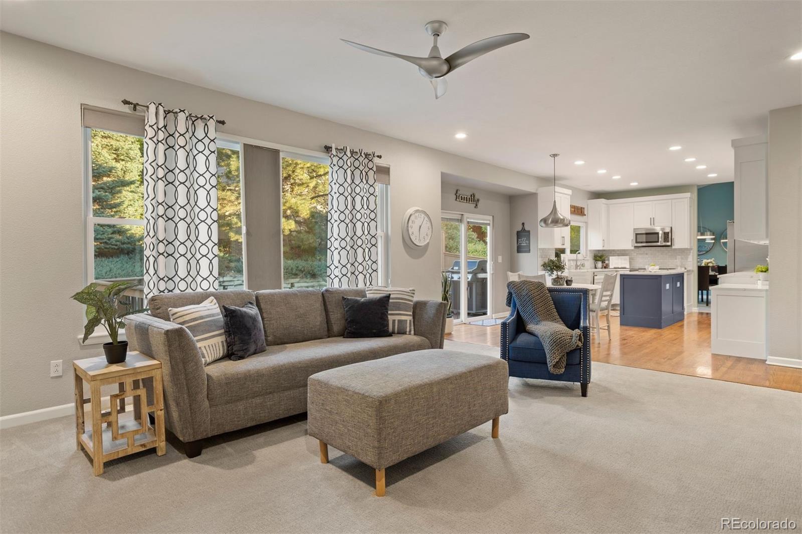 5426 East Knoll Place Highlands Ranch, CO 80130 - Photo 13 of 28 a living room with furniture and a large window
