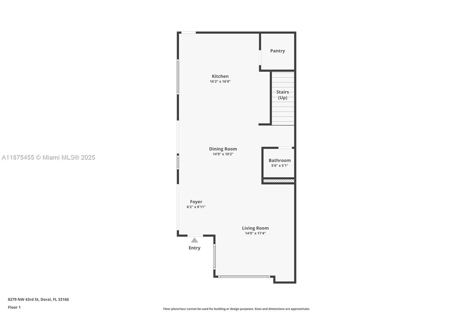 8279 Northwest 43rd Street Doral, FL 33166 - Photo 54 of 56 First floor (2 car garage not shown).