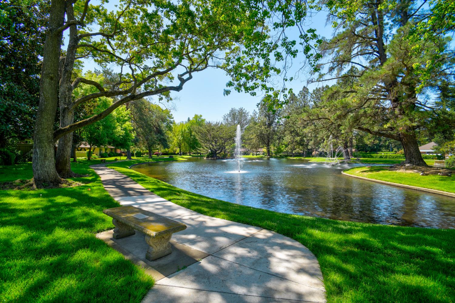 151 Hartnell Place Sacramento, CA 95825 - Photo 33 of 35 a view of a lake with houses in the back