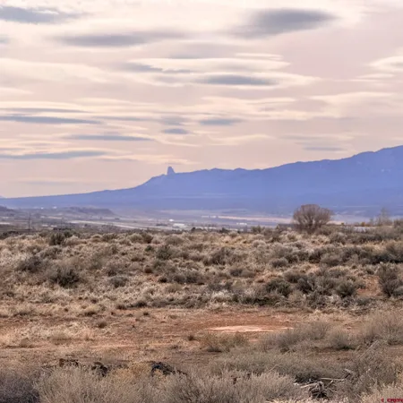 a view of an outdoor space and mountain view