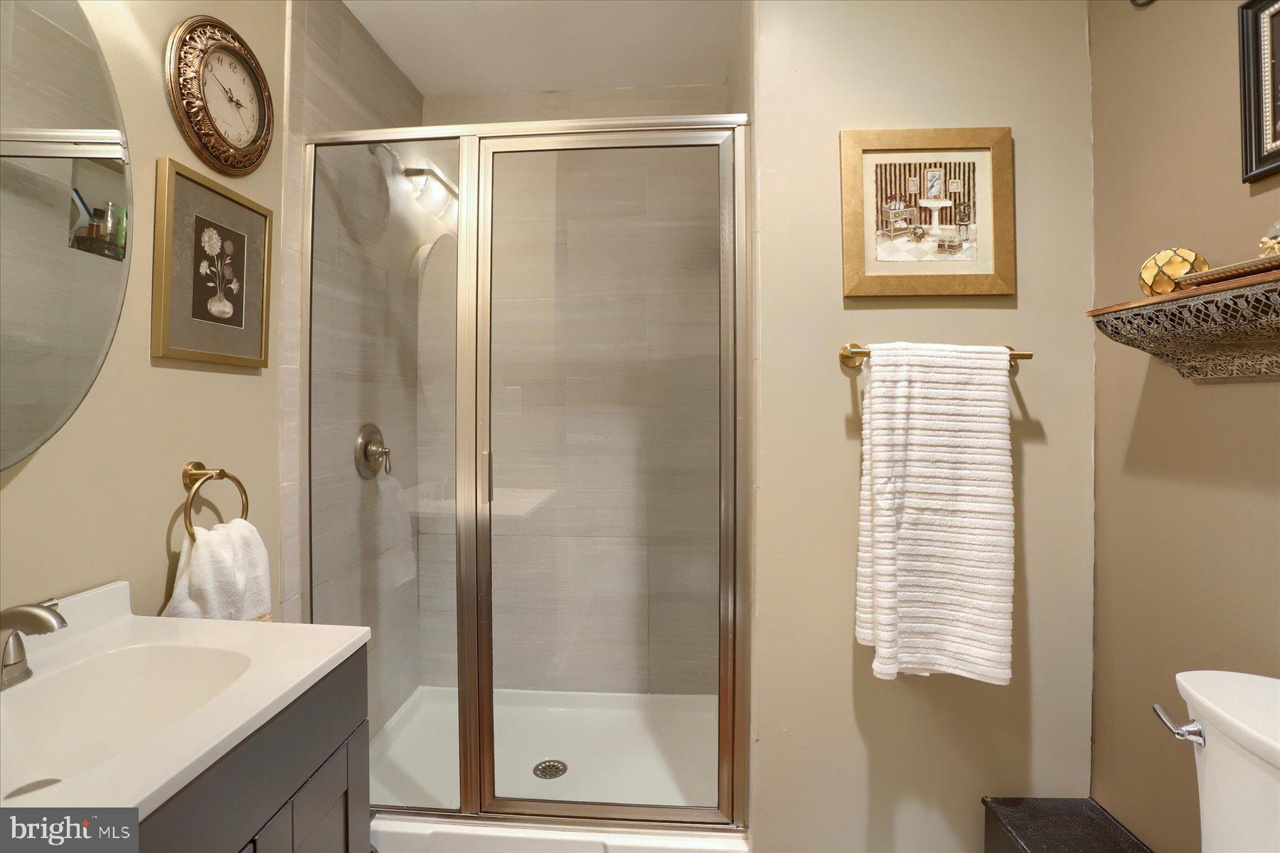 1181 Kingsley Road Camp Hill, PA 17011 - Photo 20 of 40 a bathroom with a shower a mirror and a sink