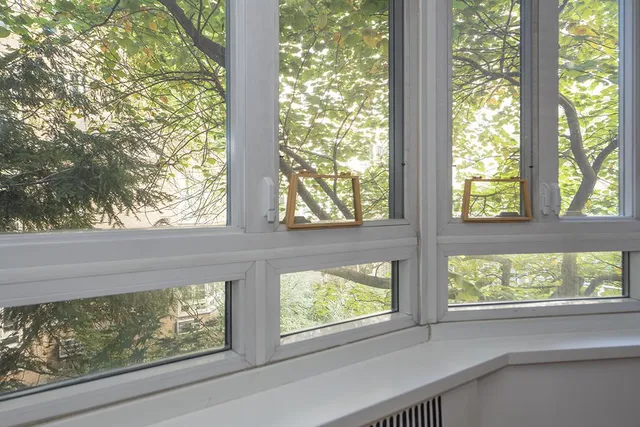 a view of sky from window