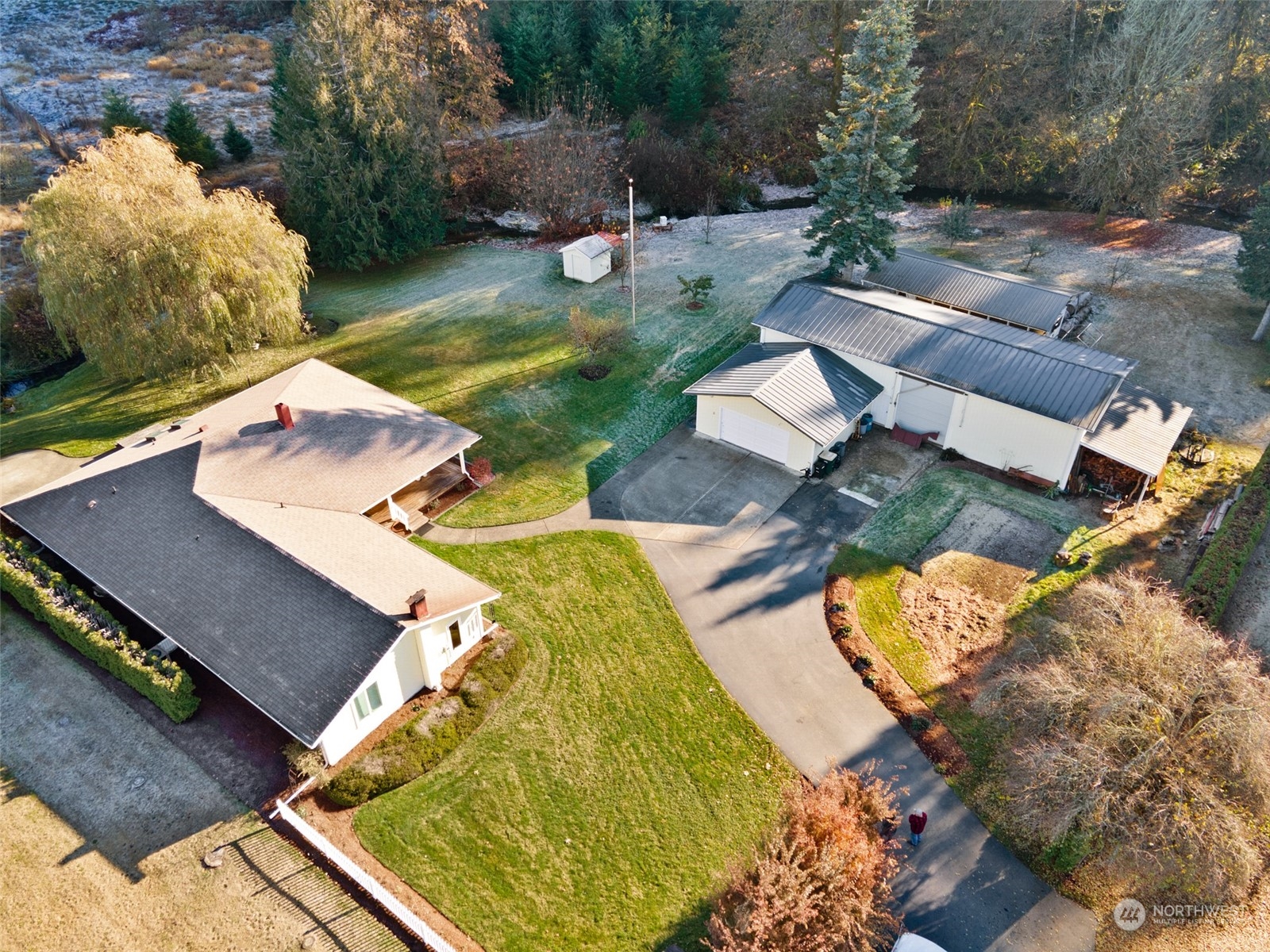 9406 Crete Street Southeast Olympia, WA 98501 - Photo 11 of 38 an aerial view of a house with garden space and street view